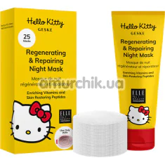 Регенерирующая и восстанавливающая ночная маска для лица Geske Regenerating & Repairing Night Mask, 50 мл - Hello Kitty Oval - Фото №1