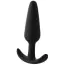 Анальна пробка Fantasstic Smooth Anal Plug Small, чорна - Фото №2