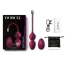 Вагинальные шарики с вибрацией Dorcel Love Balls, бордовые - Фото №7