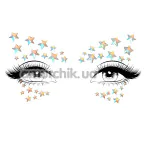 Украшение для лица Leg Avenue Celeste Glow in the Dark Face Jewels Sticker, светящееся в темноте - Фото №1