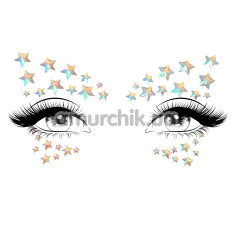 Прикраса для обличчя Leg Avenue Celeste Glow in the Dark Face Jewels Sticker, світиться в темряві - Фото №1