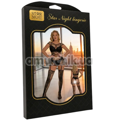 Комбінезон Star Night Pin-Up Net Bodystocking, чорний