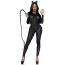 Комбинезон Leg Avenue Sheer Rhinestone Long Sleeve Catsuit, черный - Фото №5