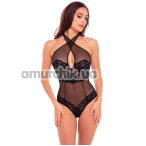 Боди Midnight Halter Teddy, черное - Фото №1