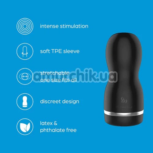 Мастурбатор So Divine Reusable Pleasure Cup, черный