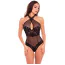 Боди Midnight Halter Teddy, черное - Фото №1