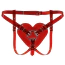 Трусики для страпона Feral Feelings Hearts Strap-On Belt, прозоро-червоні - Фото №1