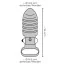 Вібронасадка на пеніс Stimulation Cock Sleeve With Vibration, сіра - Фото №9