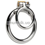 Эрекционное кольцо Master Series Locked Cock Locking Cock & Ball Ring, серебряное - Фото №1