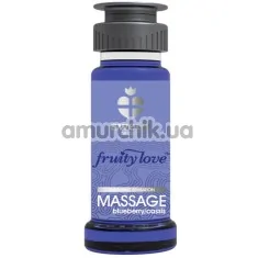 Массажный лосьон Fruity Love Massage с согревающим эффектом - черника-кассис, 50 мл - Фото №1