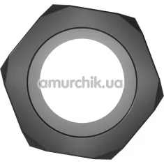 Эрекционное кольцо Get Lock Nust Bolts Cock Ring, черное - Фото №1