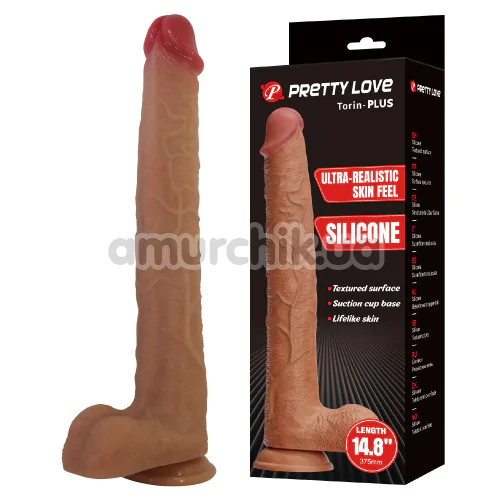 Фалоімітатор Pretty Love Torin-Plus 14.8, коричневий