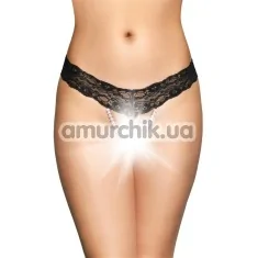 Трусики-стринги женские Tongs 2491, черные - Фото №1