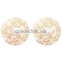 Украшения для сосков Star Night Floral Lace, телесные - Фото №1