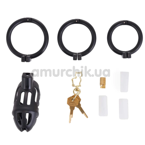 Пояс верности Lockink Sevanda Plastic Penis Chastity Cage, черный