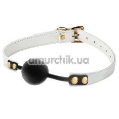 Кляп Blaze Elite Ball Gag, черно-белый - Фото №1