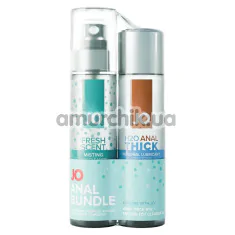 Набор JO Anal Bundle: JO H2O Anal Thick + JO Misting Fresh Scent Toy Cleaner - Фото №1