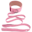 Ошейник с поводком DS Fetish Wide Collar With Leash розовый - Фото №1