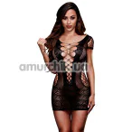 Платье Corset Front Lace Mini Dress (модель 3126), черное - Фото №1
