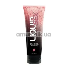 Оральный лубрикант Liquid Sex Oral Sex Gel - клубника, 118 мл - Фото №1