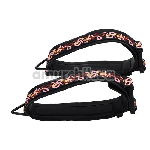 Бондажний набір Lockink The Flowering Serpent Leather Bondage Restraint Set 12PC, чорний
