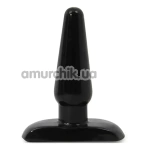 Анальная пробка Hard Steel Small Plug, черная - Фото №1