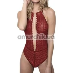 Мереживне боді Admas Sexy Body Bands, червоне - Фото №1