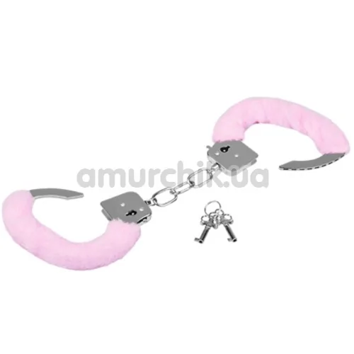 Наручники MAI No.38 Metal Furry HandCuffs, рожеві