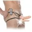 Подвійний порожнистий страпон з вібрацією Fetish Fantasy Series 6 Double Penetrator Vibrating Hollow Strap-On, тілесний - Фото №5