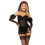 Костюм невесты Leg Avenue Heartbreak Bride Costume черный: боди + рукава + вуаль + чокер - Фото №4