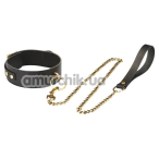 Ошейник с поводком Liebe Seele Samurai Collar And Leash, черный - Фото №1