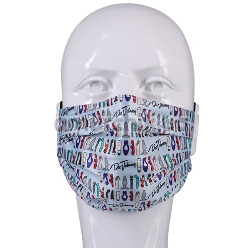 Маска на лицо DJ Reversible & Adjustable Face Mask, голубо-чёрная