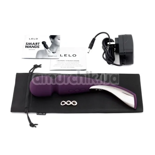 Универсальный массажер Lelo Smart Wand Medium Plum (Лело Смарт Ванд), средний фиолетовый