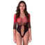 Боди Passion Free Your Senses BS118, красно-черное - Фото №1