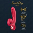 Вібратор Sweet Play Tongue-Flipping Vibrator А4, червоний - Фото №16