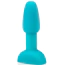 Анальная пробка с вибрацией и ротацией B-Vibe Rimming Plug Petite, бирюзовая - Фото №4