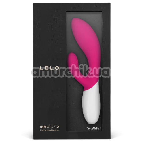 Вибратор Lelo Ina Wave 2 Cerise (Лело Ина Вейв 2), розовый