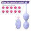 Набір вагінальних кульок з вібрацією Odeco Every Night Toys Lela, бузковий - Фото №3