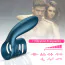 Насадка на пеніс з вібрацією Foxshow Wibrator Silicone Ring USB 7 Function, синя - Фото №8
