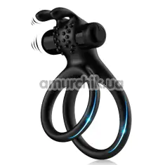 Виброкольцо для члена Boss Series Traveler Cock Ring Stay Hard, черное - Фото №1