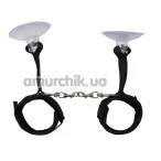 Фиксаторы для рук Behave Luxury Fetish Tie Up Love Cuffs, черные - Фото №1