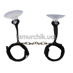 Фиксаторы для рук Behave Luxury Fetish Tie Up Love Cuffs, черные - Фото №1