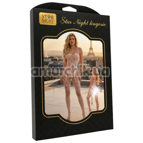 Комбинезон Star Night Bride Lace Bodystocking, светло-розовый
