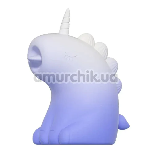 Симулятор орального секса для женщин с вибрацией Univibe Sexy Unicorn, бело-фиолетовый