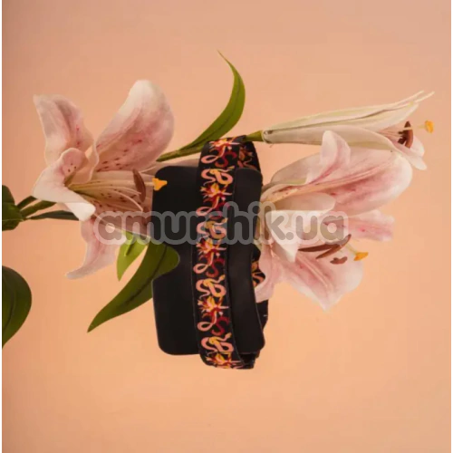 Бондажний набір Lockink The Flowering Serpent Leather Bondage Restraint Set 12PC, чорний