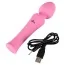 Універсальний вибромассажер Sweet Smile Rechargeable Mini Wand, рожевий - Фото №3