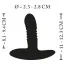 Анальная пробка с вибрацией и толчками XouXou Thrusting Vibrating Butt Plug, черная - Фото №10