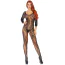 Комбинезон Leg Avenue Swirl Lace Bodystocking, черный - Фото №1