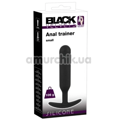Анальная пробка Black Velvets Anal Trainer Small, черная