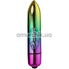 Кліторальний вібратор Rocks-Off RO-80mm 7-speed - Rainbow, мультикольоровий - Фото №1